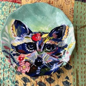 Starla Halfmann  8 inch plate “dusk” Anthropologie